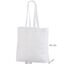 White Cotton Tote Bag with Side Gussets. Dimensions_38x10x42 cm