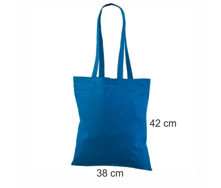 Blue Cotton Conference Bag. Size 38×42 cm
