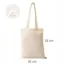 Natural white organic cotton tote bag 30×35 cm with dimensions shown – GOTS certified